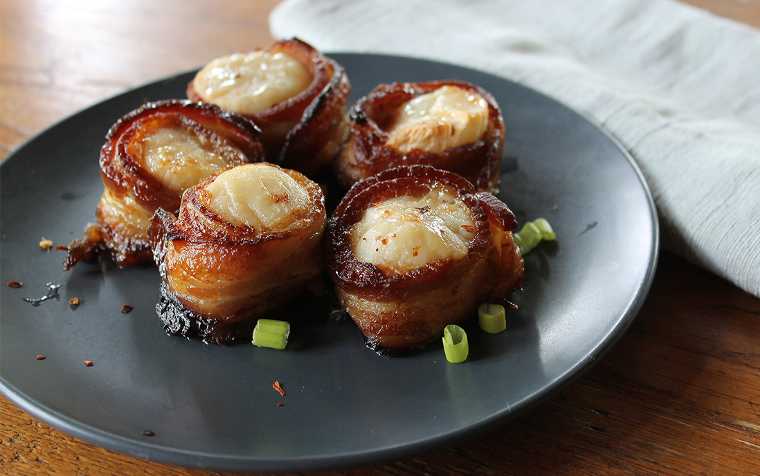 bacon wrapped scallops